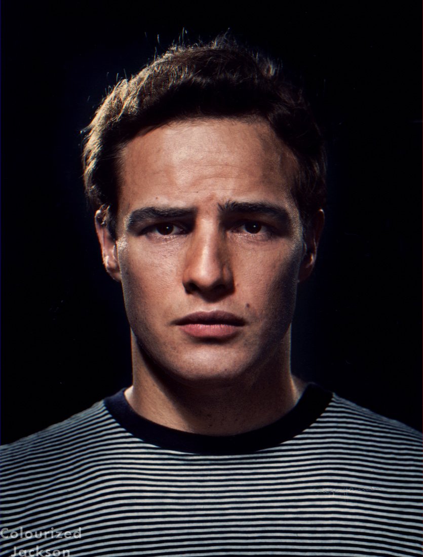 historyin_color's tweet image. Marlon Brando, 1950.