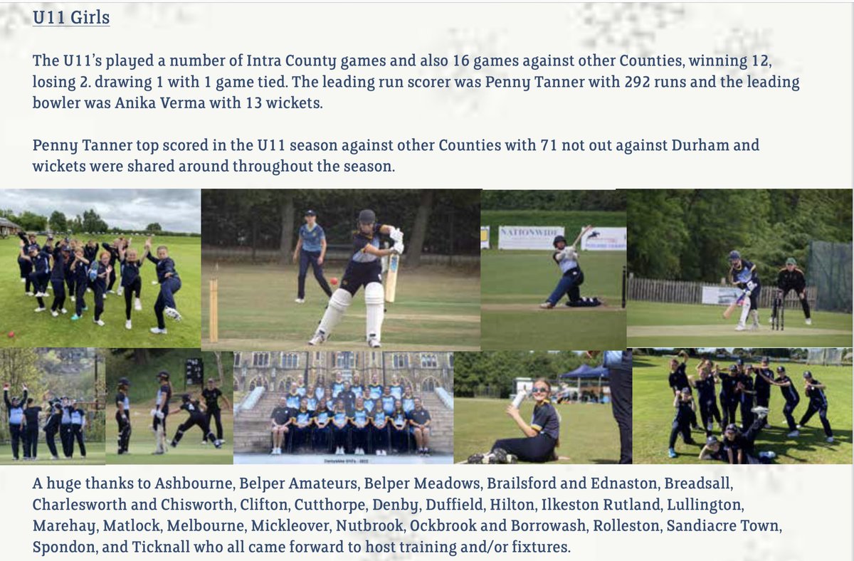 brailsford_cc's tweet photo. Wonderful to see 2 mentions of our very own Penny T in the year end  @CricketDerbys @DerbyshireWomen newsletter, with a great 292 runs including a wonderful 71 not out v Durham. Keep enjoying, learning, smiling Penny 😀🏏#proudclub https://t.co/zi0Glqti0t