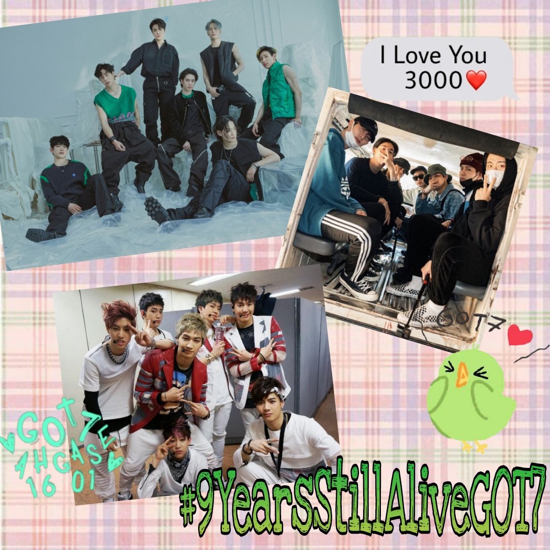 Got7squadA's tweet photo. 9 años juntos, 9 años de felicidad gracias #GOT7 por existir 
Happy Anniversary
#9YearsStillAliveGOT7 
#9YearsWithGOT7 
@GOT7 @JINYOUNG @jaybnow_hr @marktuan @JacksonWang852 @yugyeom @BamBam1A @YOUNGJAExArs https://t.co/ZPhc4H1zRU