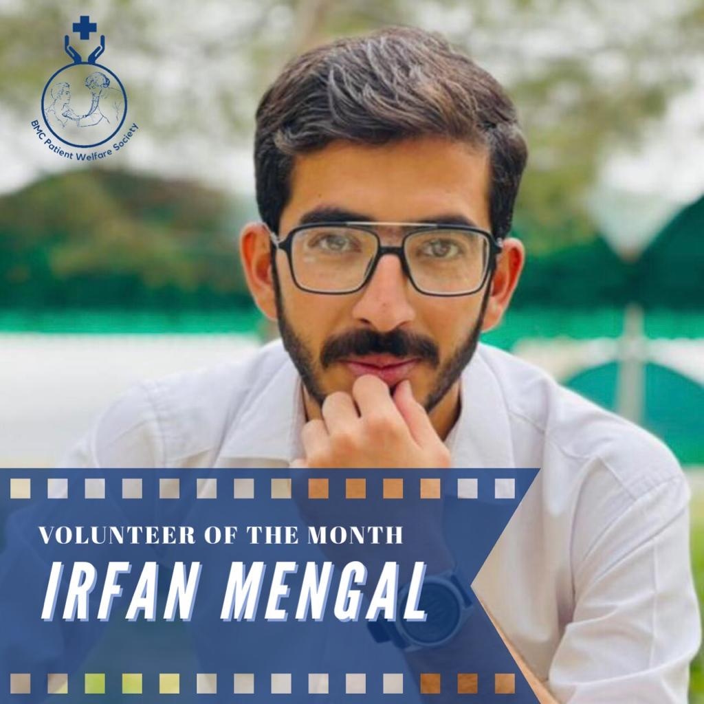 BmcPatient's tweet photo. This post is dedicated to Mr. Irfan Mengal’s diligent and selfless service. Irfan is one of the pioneers of BPWS. He has been handling donations diligently. 
We are honored to have you and we hope juniors would be able to walk in the radiance of selfless service you have ignited. https://t.co/fwSrvncDKJ