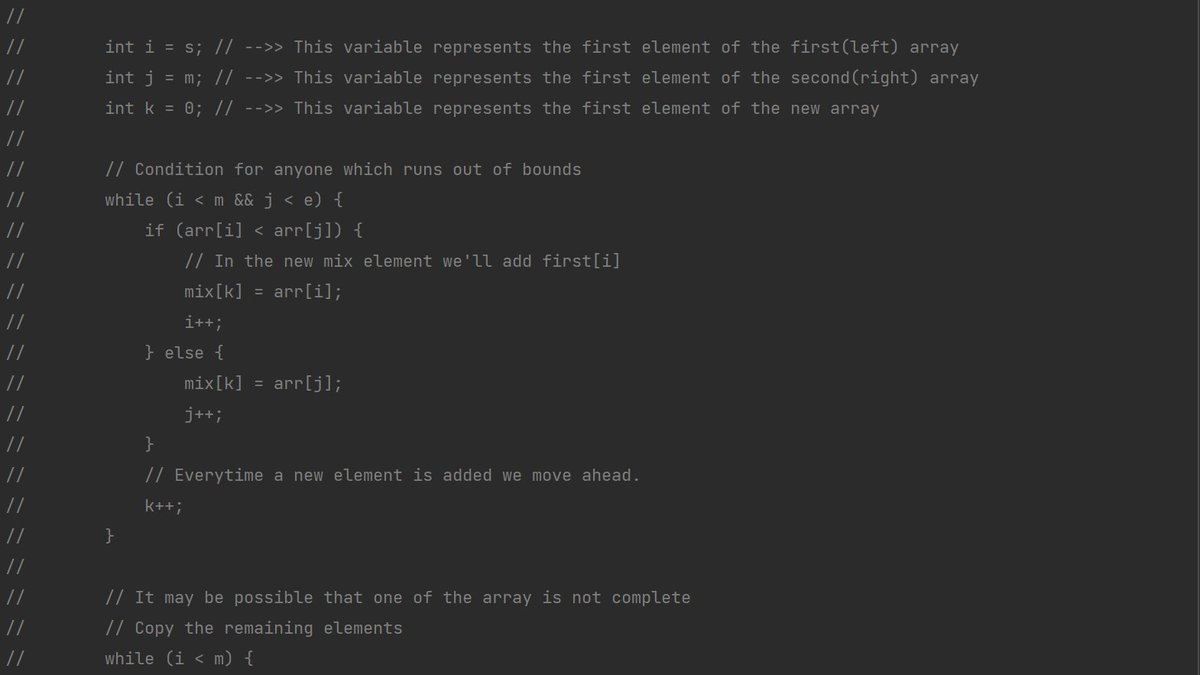 vishsigg's tweet photo. Day-24/100
Day 14 of DSA.
Finished Merge Sort & Quick Sort Using Recursion.
#100DaysOfCode #100daysofcodingchallenge #100daysofcoding #DSA #dsaindecember #languages #programmers #developer #Java #code #coder #technology #Software #SoftwareDeveloper #DSA #DSAWithKunal https://t.co/CjgGL06bSP