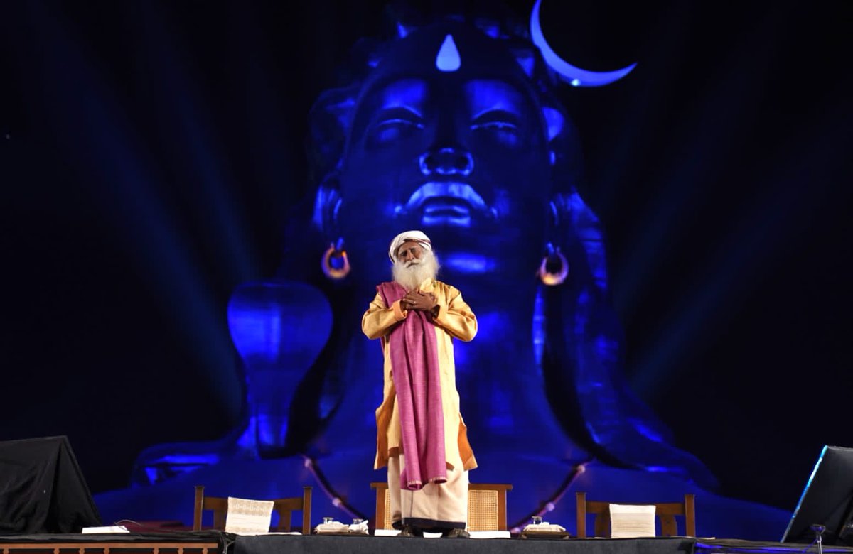 SadhguruJV's tweet photo. #Adiyogi offers All the Possibility of becoming a Conscious response to Life &amp; creating a #ConsciousPlanet. The Future belongs to those who strive to become a Responsible &amp; Responsive solution in the world. May you know this Joy &amp; the Grace of Adiyogi. Love &amp; Blessings. -Sg https://t.co/Z6a76iyYov