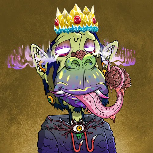 vikingstray's tweet image. #apenation @Ape_NationNFT #mutationnation 
Some of my favorite mutated apes