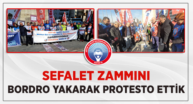 SEFALET ZAMMINI BORDRO YAKARAK PROTESTO ETTİK
egitimis.org.tr/guncel/sendika… #enflasyon #memurmaaşı #bordro