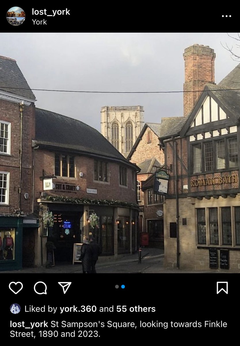 ProfessorPubUK's tweet photo. Lovely to see how a pub evolves on @lost_york on @instagram - from coaching inn (with stables) to the Roman Bath pub today - wonder when it had the Mock Tudor overhaul? #pub #mocktudor #coachinginn https://t.co/VjsWUi9jBG