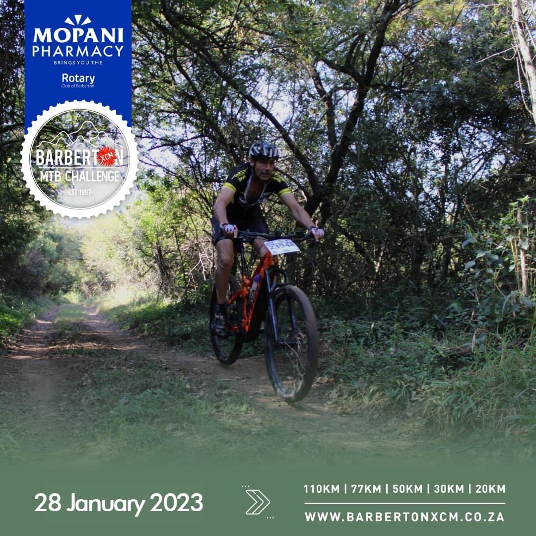 Are you ready for the 27th annual Mopani Pharmacy Barberton XCM MTB Challenge? 
Get your entry in: barbertonxcm.co.za
Pre-entries close on 25 January. 
#BarbertonXCM