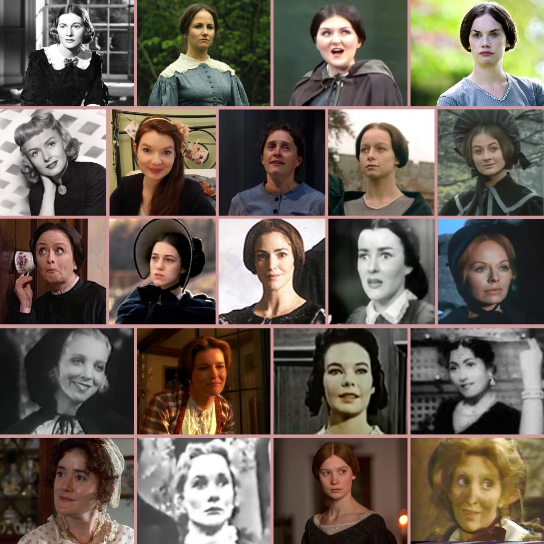 Can you name all 22 #JaneEyre s?

#charlottebronte #bookadaptations #zelahclarke #miawasikowska #samanthamorton #ruthwilson #JoanElan #sorchacusack #JoanFontaine #CharlotteGainsbourg #sussanahyork #virginiabruce #donnareed #sophiethompson #racheldratch #MarySinclair #Madhubala