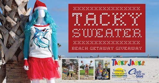 Baby, it's cold outside! How would you like to trade in your white snow for white sand? Here’s your chance to eat, drink &amp; be TACKY this winter! We are giving away a Gulf Shores and Orange Beach getaway to one crafty winner. Rules/Enter: woobox.com/3iyx5y