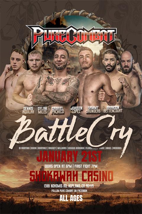 Triller_TV's tweet photo. IN 6⃣ DAYS! The Pure Combat championship is on the line when Gabriel Pacheco meets Daniel McWilliams at #PureCombat #BattleCry.

Saturday
January 21
10pm ET/7pm PT
LIVE on #FITE 🔗 https://t.co/kCjfmtwLWA https://t.co/02SFXZqs3q