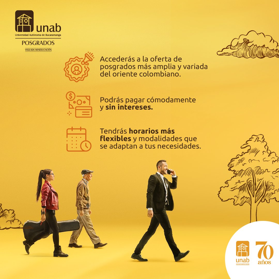 unab_online's tweet photo. Estudia un posgrado en la UNAB y encuentra una amplia oferta de programas para potenciar tus habilidades profesionales 🤓🔝. Clic aquí: https://t.co/3SgyhODfIM

#AdmisionesAbiertas #PosgradoUNAB https://t.co/nswk5J6PWF