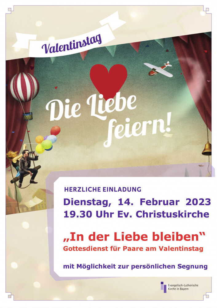 ChristuskircheP's tweet photo. Gottesdienst für Paare am Valentinstag

https://t.co/eXVxWaJXr9 https://t.co/lhfnLDHIN2