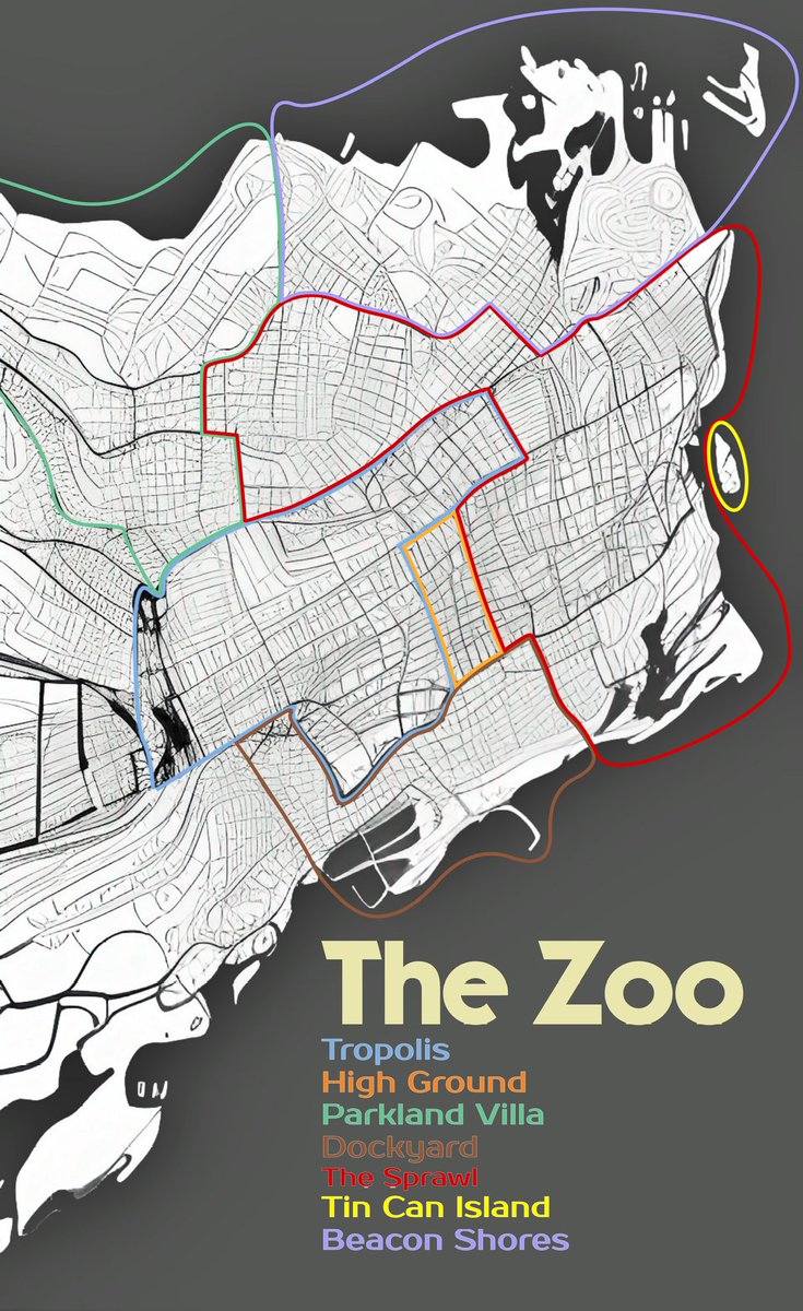 Jacob606's tweet photo. One of the most important parts of the #ZooPunks collection is the map of The Zoo, the center of all business in the Republic of East Estia.
All ZooPunk collectors will receive a collectors edition on an upcoming 1155 contract. 👀
Read about it here: https://t.co/FOWmZLwtSc https://t.co/XoDwmT8vnp