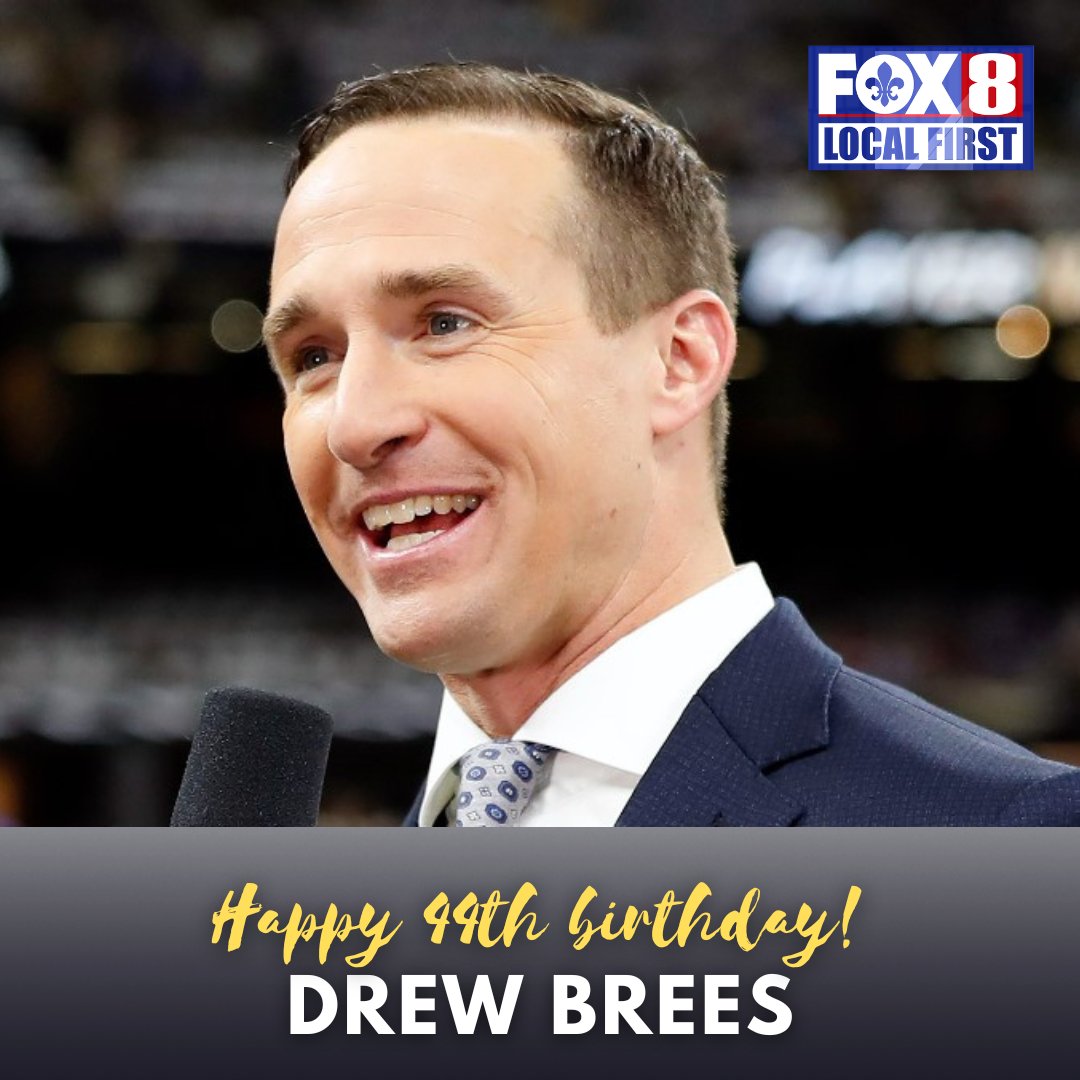 FOX8NOLA: Join us in wishing a happy birthday to Drew Brees, who turned 44 on Sunday! 