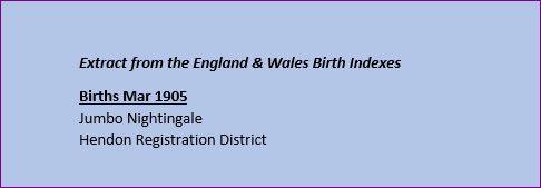 What reason on earth could you have for naming your child Jumbo?  #weirdnames #genealogy #familyhistory