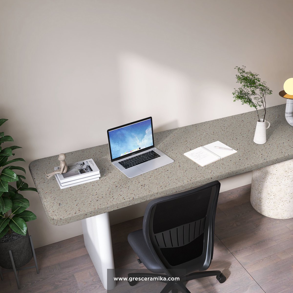 FURNISH YOUR OFFICE WITH GLORIOUS ACCENT GRANITY GREY QUARTZ WORK TOP
#granitygrey #gresceramika #officedesign #officefurniture #quartzworktops #worktopdesign #quartzslab #quartzcountertops #engineeredstone #manmademarble #indiaquartzstone #Indianmarble #quartzstonemanufacturer