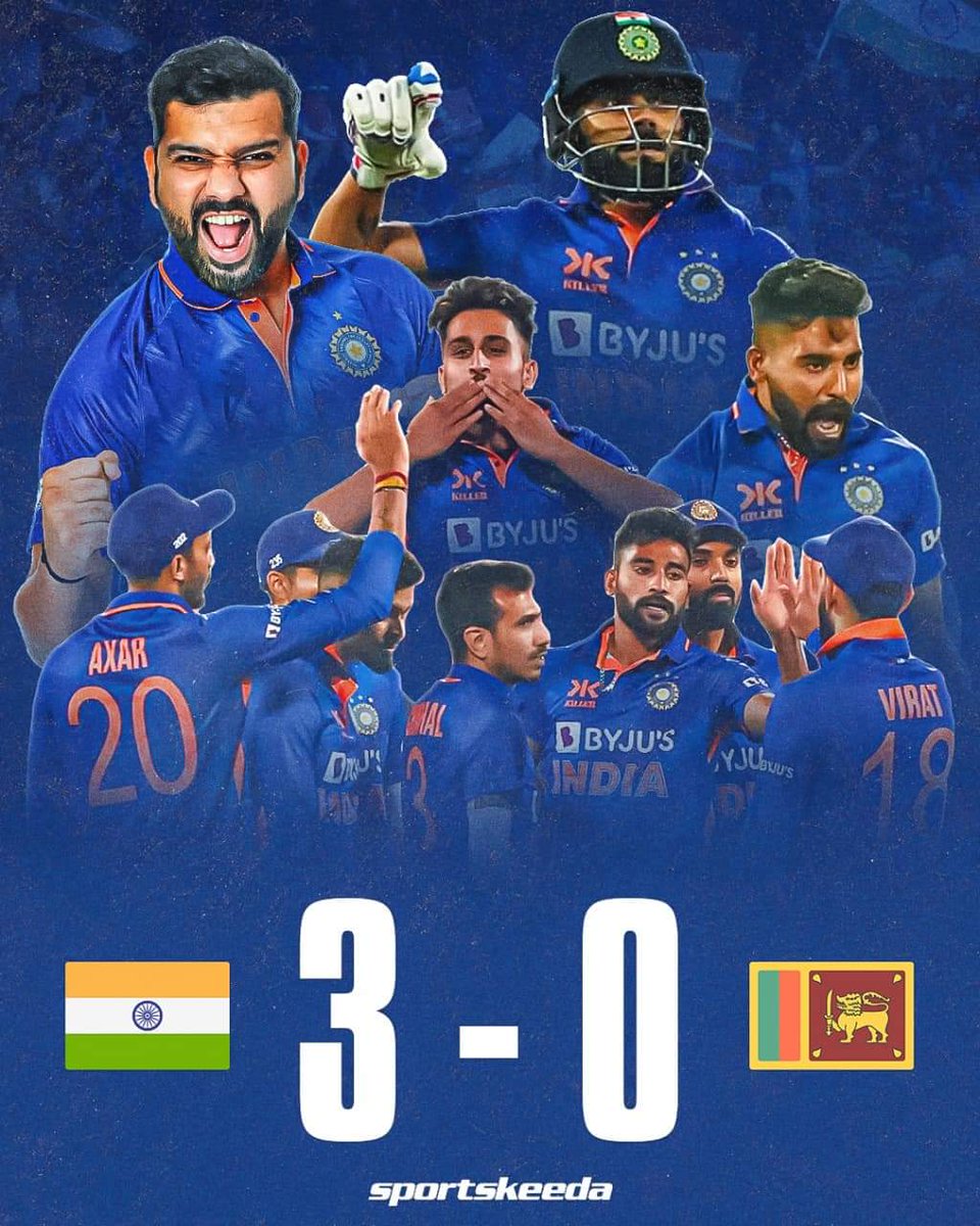 azharuddin_123's tweet photo. टीम इंडिया ने वनडे क्रिकेट के इतिहास की सबसे बड़ी जीत दर्ज 317 रनों से हरा कर इतिहास रच दिया। कोहली के नाबाद 166 रन 110 गेंदों में 8 छक्कों और 13 चौकों की म��द से और शुभमन गिल 116 रन, भारत-390/5 (50 ओवर) लंकाई टीम में श्रीलंकाई टीम महज़ 73 रनों पर ढेर हो गई #Shami
#MohammadShiraj https://t.co/i5Yi60uRW8
