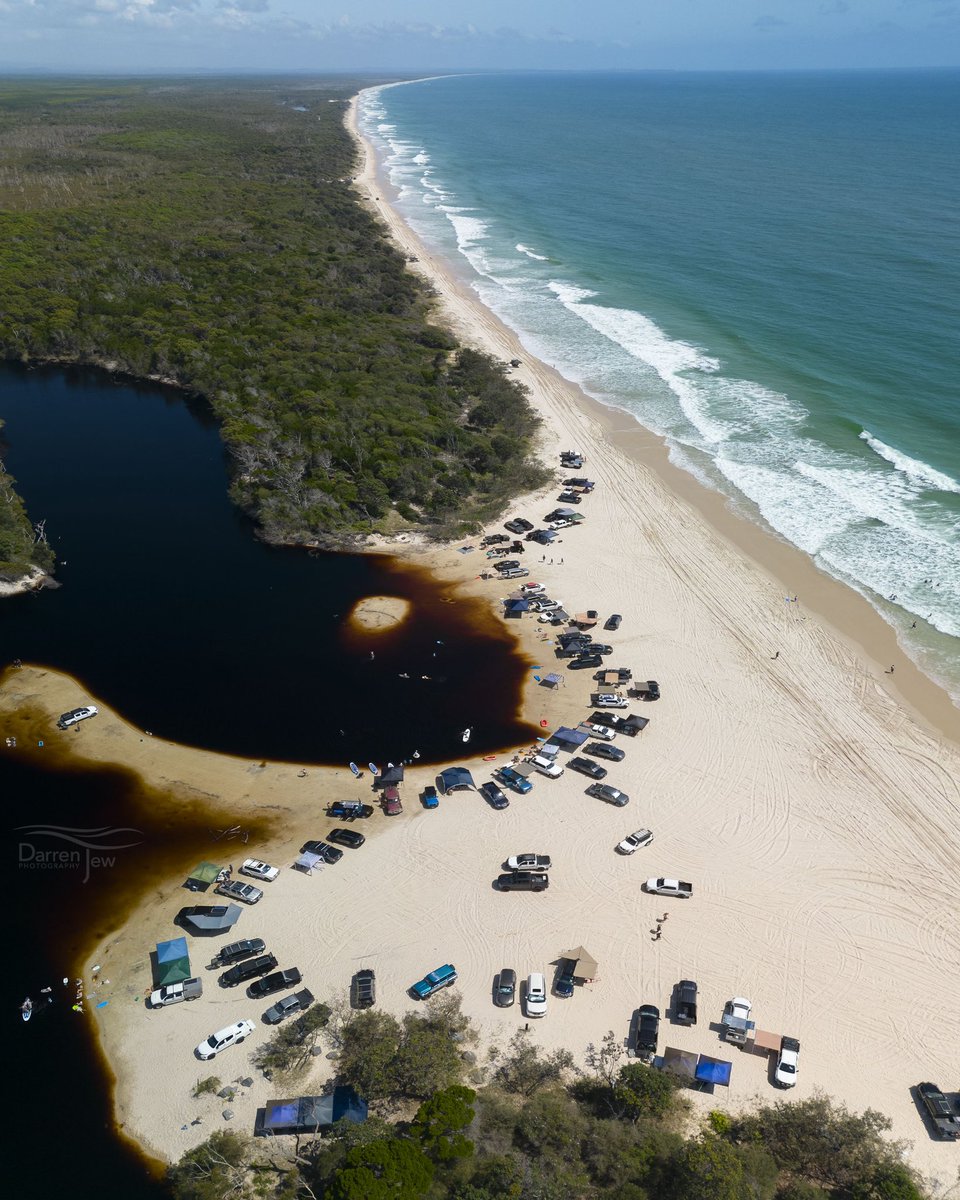 DarrenJew's tweet photo. @katea76 Bribie Island NP 9/12/22. +/-  $3m bucks worth of 4wd parked on the shore of one of the only examples of a wetland ecosystem known as an ICOLL (Intermittently Closed &amp; Open Lakes &amp; Lagoons) in Qld. One of many reasons why better management needed. It’s not one demographic BTW. https://t.co/Dx5l4zETGJ