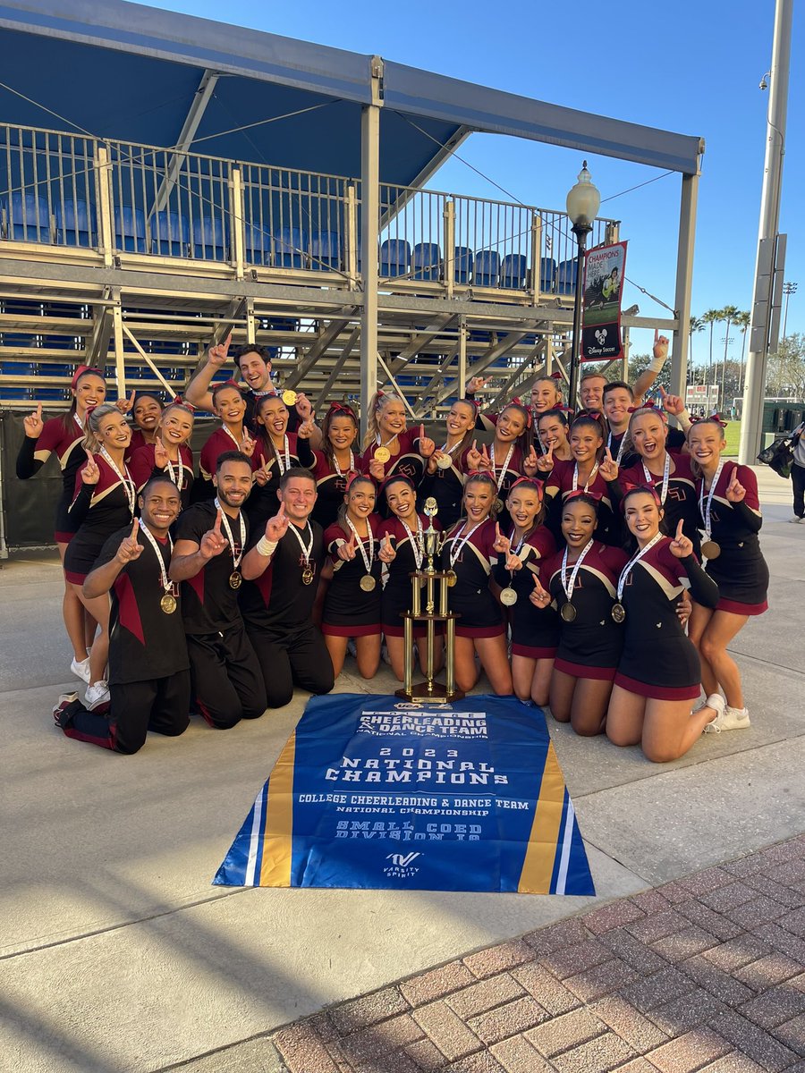 Seminoles's tweet image. 𝐑𝐀𝐈𝐒𝐄 𝐓𝐇𝐀𝐓 𝐓𝐑𝐎𝐏𝐇𝐘 🏆

@FSU_Cheer has 𝐖𝐎𝐍 the 2023 UCA/UDA National Championship ‼️‼️‼️

#OneTribe