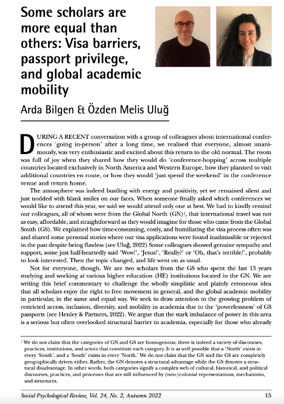 I just paid 216€ (118€ for UK Gov, 65€ for TLSContact, 33€ for postal service) to apply for a 6-month visitor  UK visa to attend a 3-day academic workshop. 

Probably it is a good time to read this piece by  <a href="/ardabilgen/">Arda Bilgen</a> &amp; <a href="/melisulug/">Melis Uluğ</a>👇 

researchgate.net/publication/36…