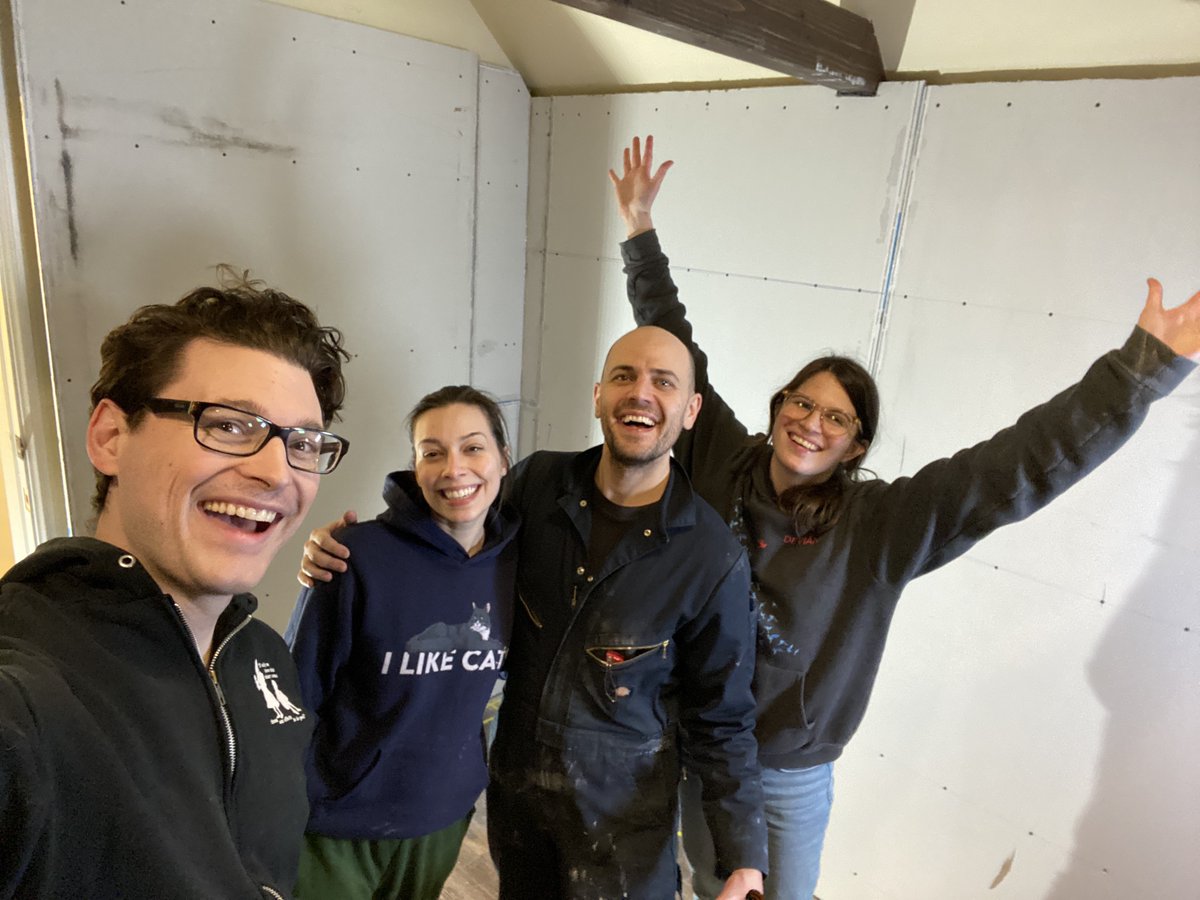 Bryan Dechart on Twitter "Interior Drywall Complete in DechartGames