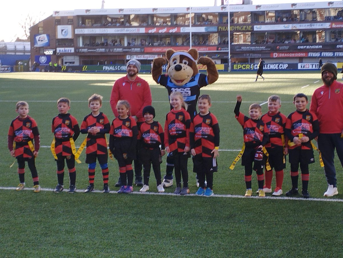 WRU_Thomas's tweet photo. Great to see @RhydyfelinRFC mini and juniors enjoy themselves at the @Cardiff_Rugby game today. 

A massive thank you to @CRugbyCommunity for making this happen and to give these young players the opportunity to do a guard of honour and play on the Arms Park. https://t.co/4MRVlLT5Y0
