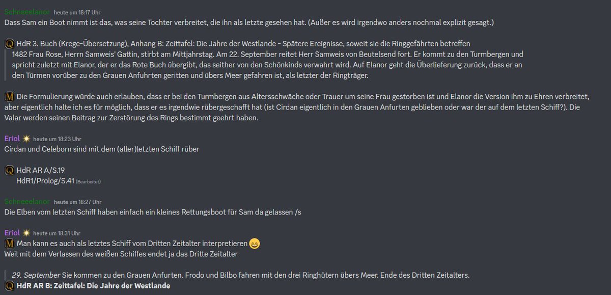 TolkienDiscord's tweet photo. Für unsere Diskussionskanäle haben wir extra Symbole, um Quellen, Meinungen und auch Zusammenfassungen zu markieren

Beitrittslink: https://t.co/0QjhJdBFda https://t.co/edDIXgMT0h