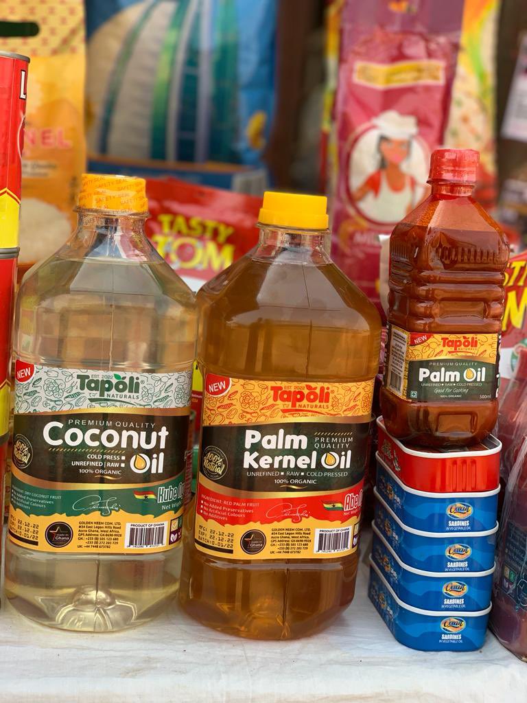 tapolinaturals's tweet photo. Tapoli Naturals products are now on the https://t.co/Dej7OSRk4V healthy and live long...proudly 🇬🇭 products with solid packaging.
#ghanatotheworld 
#tapoli 
#palmoil
#liquidsoap
#palmkernel
#coconutoil https://t.co/DAjVR6JaVE