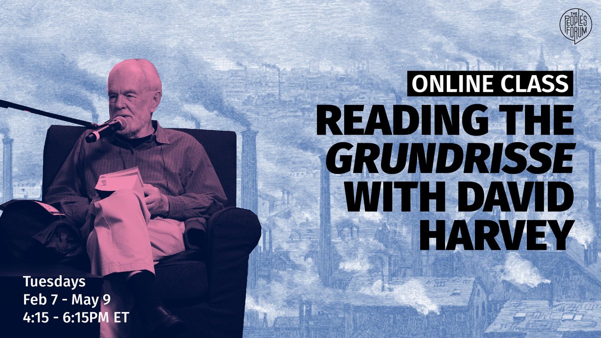 profdavidharvey's tweet photo. Join me for my 7th free online course, Reading Marx's Grundrisse, which starts on Tuesday, February 7th.

https://t.co/SCuG2FZCog https://t.co/gvILLsGpW6