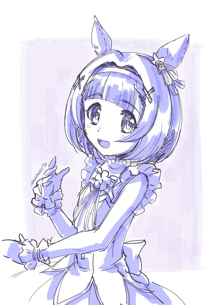 ニシノフラワー「只今チャンミで大活躍中のニシノフラワー&amp;ラプス  」|あzまのイラスト