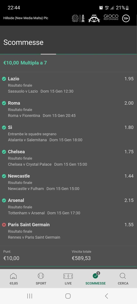 putanic_nft's tweet photo. @PSG_inside Mi sono fidato e non ho voluto fare cashout a 233 € 😡😡 https://t.co/pvGsg5sutW