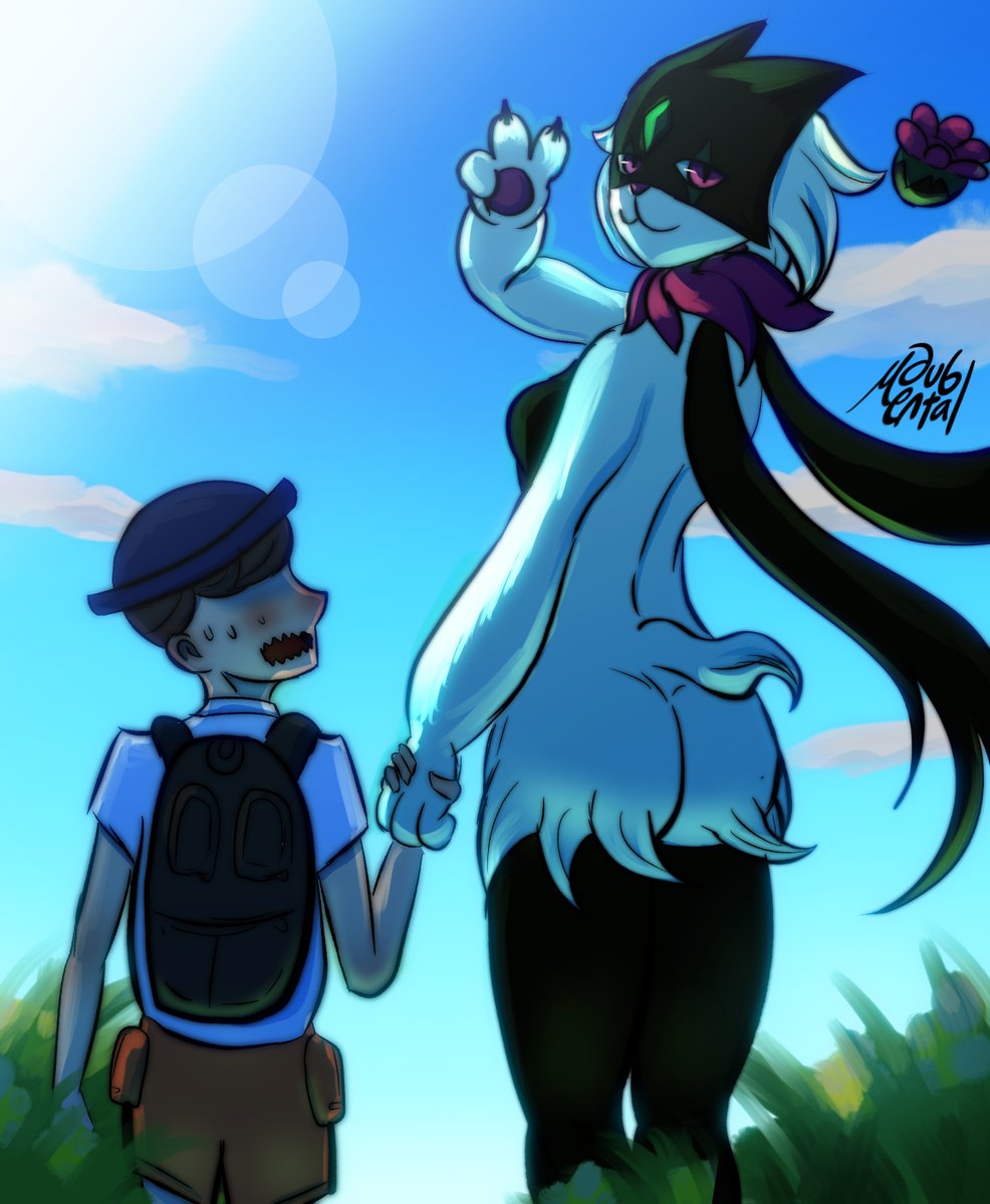 iiMarmore's tweet photo. Hi everyone! Today I did a #Meowscarada commission with the trainer! What do you think? Trainer seems kind of nervous, i would also be nervous next to her! Hahaha
I have open #commissions! Greetings!
#pokemon #fanart #furry #fur
https://t.co/VzLXV9O9dH
https://t.co/woujihoDsa https://t.co/FDIFXd1bwD