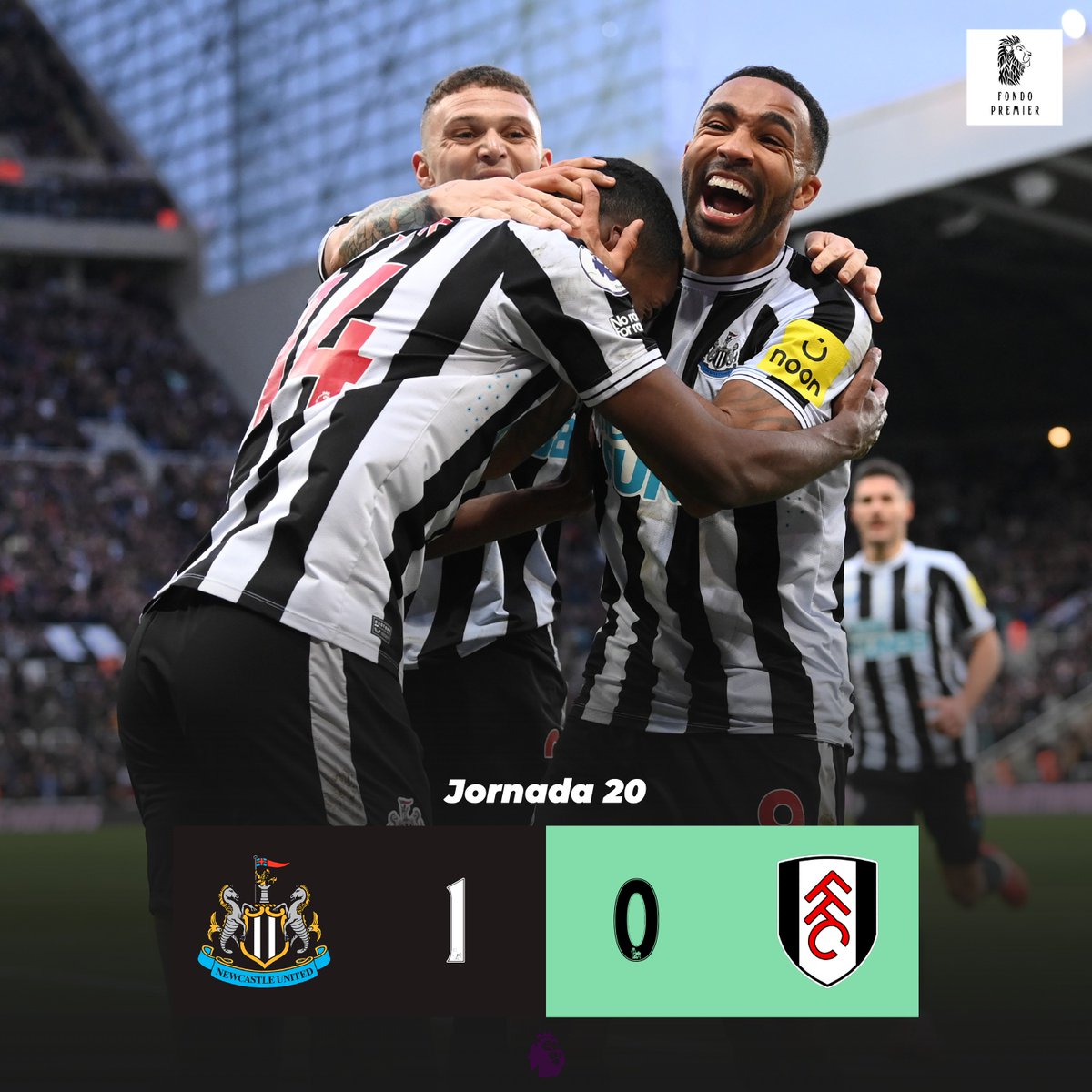 FondoPremier's tweet photo. ⚽️ Estos han sido los resultados de hoy en la #PremierLeague:

📌 Havertz reconforta al Chelsea (1-0).
📌 El Newcastle corta el filón 'Fulham' (1-0).
📌 El Arsenal, líder de todo (0-2). https://t.co/WUAuVKPmEU