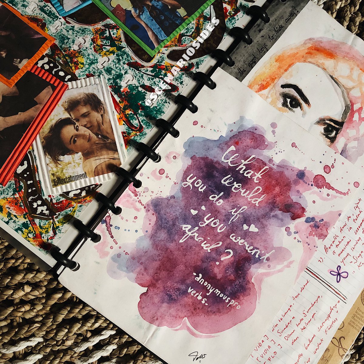 scenariosides's tweet photo. — something great is coming. a blessing in disguise. out of the blue everything is about to make sense for u. be ready for it. be patient. #journaling #artists #quotes 
.
#journal #sketch #sketchbook #art #painting #paint #bookdecor #watercolor https://t.co/D9Az8aIAwZ