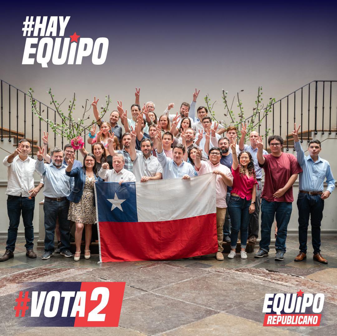 #SoloQuedaRepublicanos #vota2 #HayEquipo @joseantoniokast @ruth_uas @cfelmerv