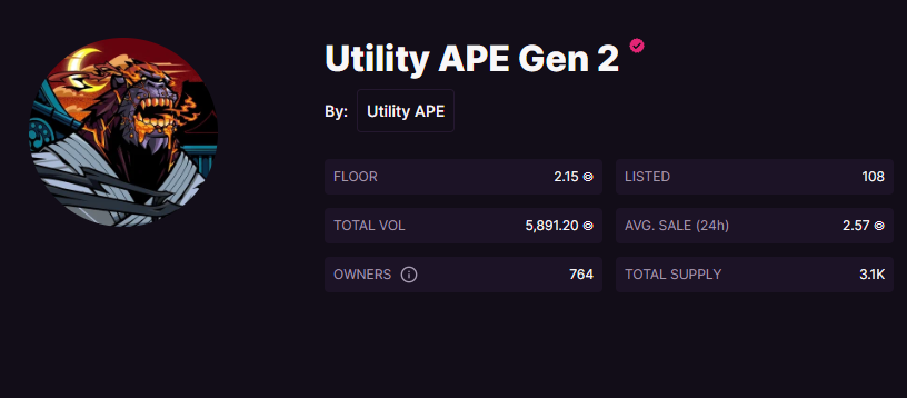 Bullish on #UA 
86% staked
only 108 listed GEN 2s
Earning $BANANA every day based on rarity

$BANANA powered by our engage to earn clients 🚀
