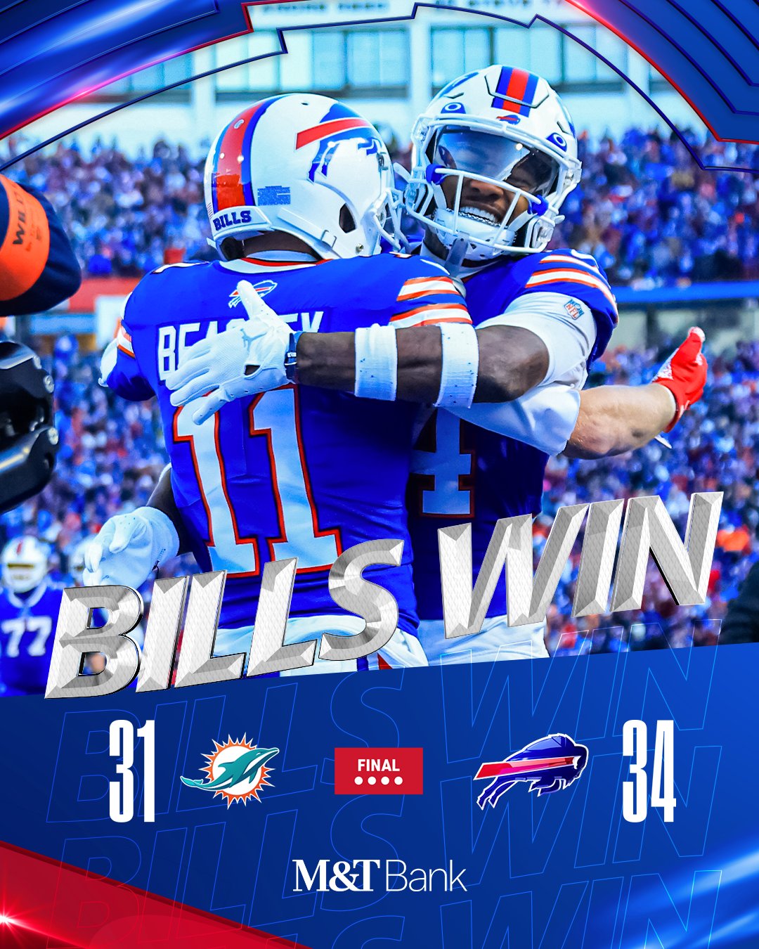 Buffalo Bills on Twitter "*exhales* Wild Card Win. BillsMafia https