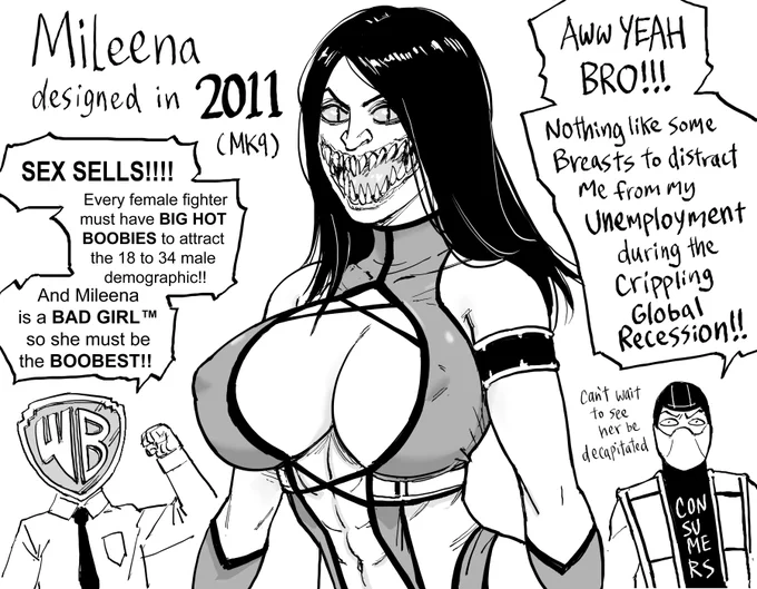 Patreon request: Mortal Kombat, 
Mileena's design updates 