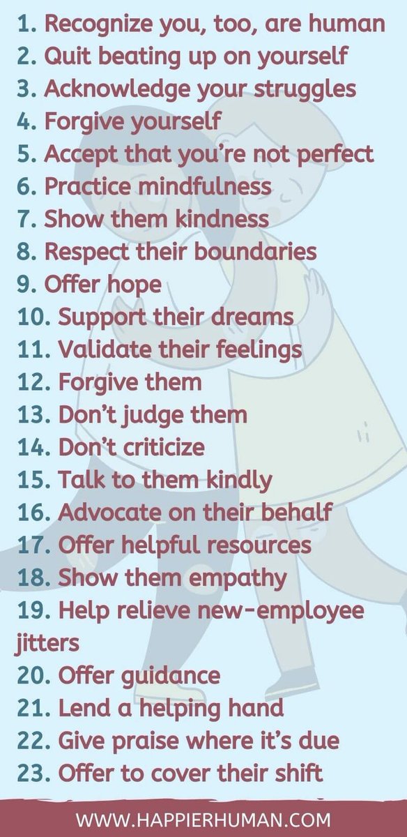 KindnessChamps's tweet photo. "Too often we underestimate the power of a touch, a smile, a kind word, a listening ear, an honest compliment, or the smallest act of #caring, all of which has the potential to turn a life around." Leo Buscaglia
This is the power of #compassion💞
Thanks #HappierHuman.com🌟 https://t.co/erb1KSYXtK
