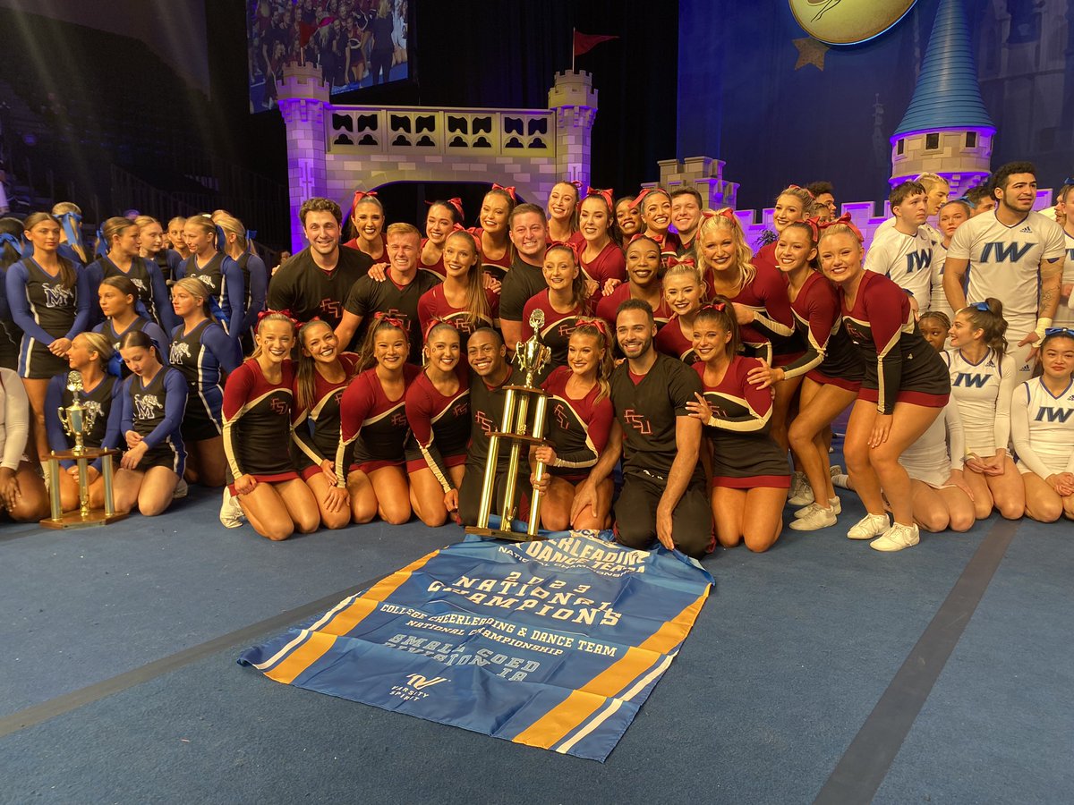 UCAupdates's tweet image. Small Coed Division IA Cheer Gold Medalist
🥇 Florida State University 

#UCAnationals