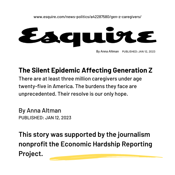 The boys interviewed for this article w. the author❤️in Aug, & it finally came out! Thanks, @aacy_caregivingyouth for the opportunity to help advocate for the kids! Beautiful well-written piece. THANK YOU 👏 @banannaaltman @esquire #kidsarecaregiverstoo esquire.com/news-politics/…