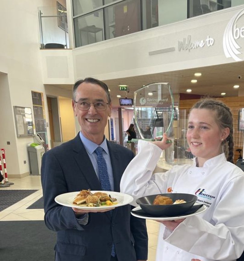 LennoxCaitriona's tweet image. Independent entry &amp;amp; NI @SBFutureChef 2023 Winner is the most fabulous and very talented Kristen Nugent. Mentored by the equally amazing chef @jamesdevine2. Wishing her lots of luck as she heads to London in March for National UK Competition in March.@HendersonFoods