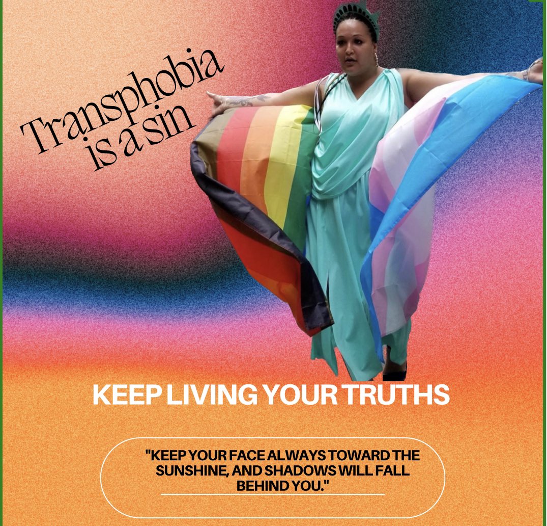NaiymahSanchez's tweet photo. Living my truths as a #TransgenderPerson is an identity I am proud of. I stand resilient in who I am and deserve to be respected, supported and protected from hate. #TransPhobiaIsAsin #TransPeopleAreDevine https://t.co/r4DNLccr3X