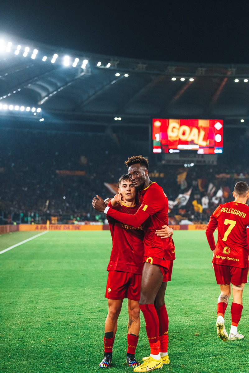PauDybala_JR's tweet photo. Oggi altra vittoria di qualità! contento per la doppietta e per l’ottima prestazione di squadra, bravi tutti. Un ringraziamento a @tammyabraham DAJE ROMA✨💛❤️ https://t.co/UgyAMKbZg0