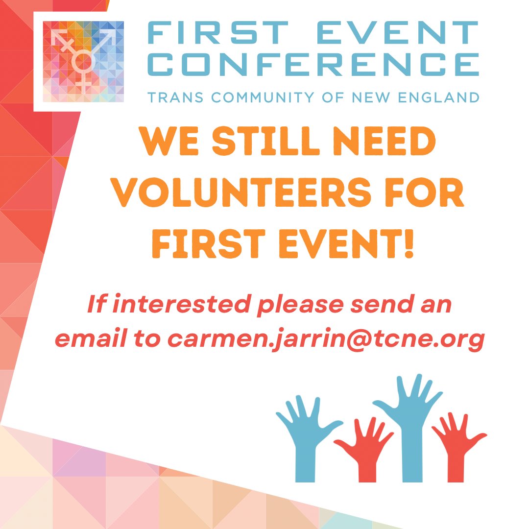 Trans Community of New England/TCNE & First Event (@firsteventconf) on Twitter photo 