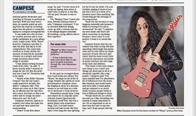 MikeCampese's tweet photo. If you have not yet, check out the article and interview about the new album βResetβ In the Times Union newspaper or online, in #Albany #NY.
This is the 2nd half. You can read the full article here: https://t.co/3tCuLlWoM2.
#mikecampese #reset #timesunion #guitarist https://t.co/cwB8qWD12A