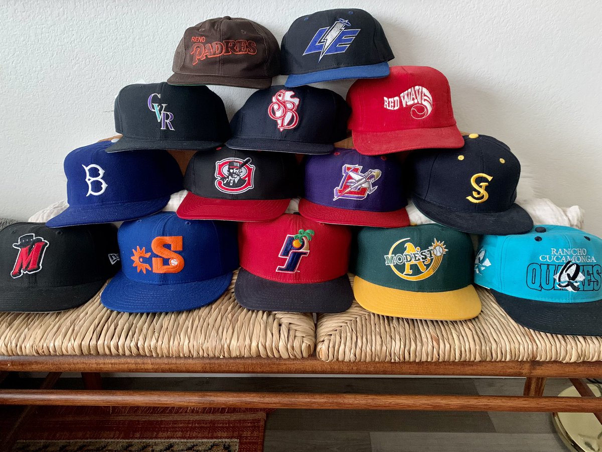 Today is #NationalHatDay! Do you recognize all these California League teams?