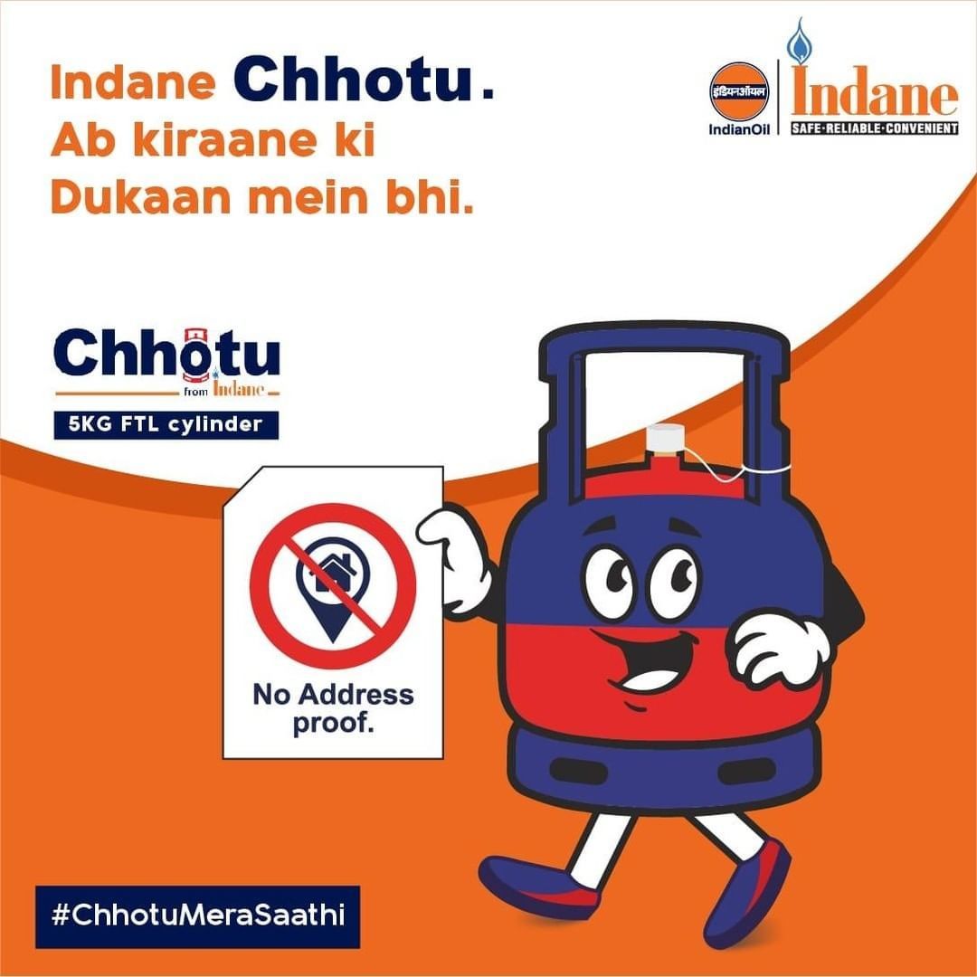 IndianOilcl's tweet photo. The perfect buddy for any foodie! Get the Chhotu 5KG FTL Cylinder at a convenience store or petrol pump near you. No pre-booking. No address proof required.
For details, visit the official website.

#IndianOil #ChhotuMeraSaathi https://t.co/knGNpwr58U