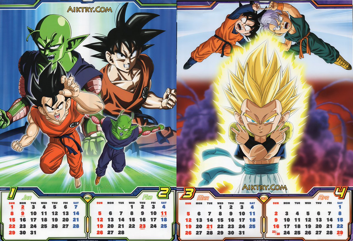 Dragon Ball Super Calendar 2023