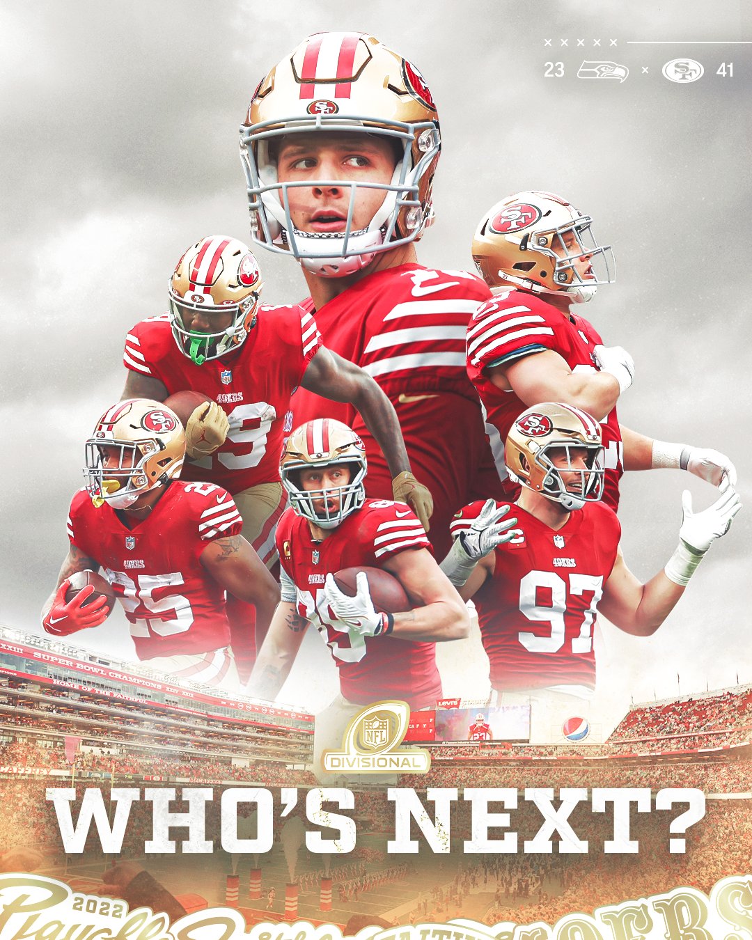 San Francisco 49ers on X: 'Next stop: NFC Divisional Round   / X