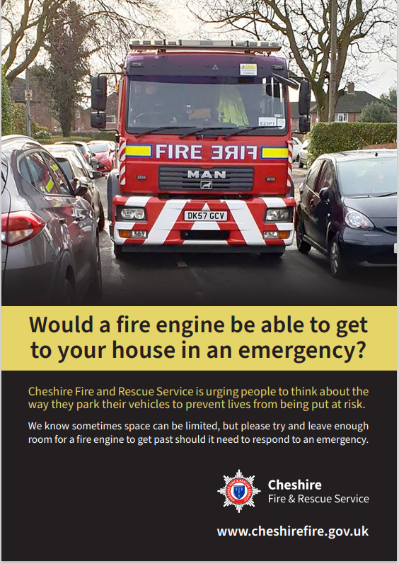 LymmFS's tweet image. Would a fire engine be able to get to your house in an emergency?

orlo.uk/pe1Zg

#thinkbeforeyoupark #fireengine #emergencyservices #roadsafety